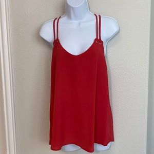 Camisole Top Sz L Dark Coral